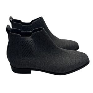 VIVAIA Ryan Pro Water-Repellent Ankle Boots Gray Knit Square Toe EU 39.5/8.5-9US